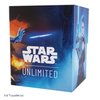 Gamegenic Star Wars Unlimited SOFT CRATE - Full-Color Printed & Officially Licensed Durable Deck Box, Holds 60 Double-Sleeved Cards, Perfect for TCGs and LCGs, Rey/Kylo Ren Design, Made