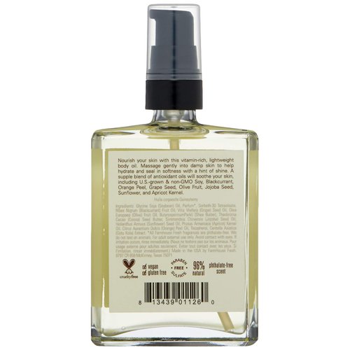 FarmHouse Fresh Quinsyberry Body Oil, 4 Fl Oz