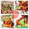 Cherry Blossom Bonsia Tree Building Set for Adult, Micro Cherry Treehouse Building Blocks for Kids, Mini Flowers House Building Bricks Toys for Ages of 14+ (2138PCS)