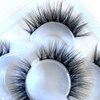 Sunniess False Eyelashes 8D Faux Mink Lashes 100% Handmade Reusable Natural Look Fake Eye lashes Cat-Eye Fluffy Wispy Lashes Dramatic Long Thick Volume Soft Lashes Packs (8d17)