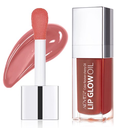 sefudun Lip Glow Oil-Moisturizing Lip Gloss -Hydrating Lip Glow Oil Long Lasting Waterproof Lip Tint Set Lip Stain(ROSE)