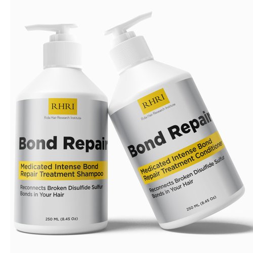 Bond Repair Shampoo and Conditioner Set | Moisturizing Hair Growth Shampoo & Conditioner for Women | Curly & Straight Hair | Ideal for Color Treated, Fizzy, Split Ends, Hair Loss, Dry & Damaged Hair