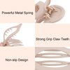 Canitor 4 PCS Hair Clips for Women - Flat Claw Clips for Thick Thin Hair, Matte French Alligator Clips for Girls