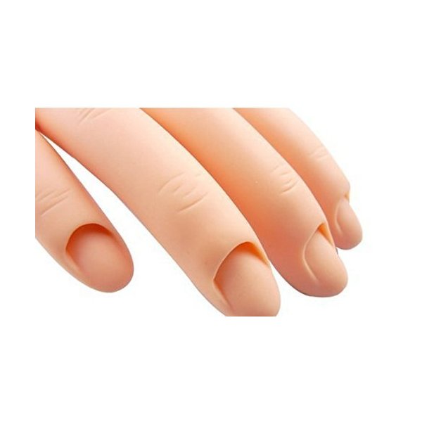 Generic Flexible Soft Plastic Flectional Mannequin Model Hand Nail Art Practice