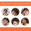 Black Queen Carrot Oil Edge Control Gel - Extreme Hold for Edges, Braids, Locs, and Twists - Unscented, Made in USA - Perfect for 4C Hair - (Pack of 1, 4.5 oz)