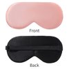 2-Pack 100% Real Natural Silk Eye Mask, Silk Sleeping Mask, Shade Puffy Eye Gift with Adjustable Straps, Sleep Eye Mask, SHJINJU Eye Mask Shade (Black and Leather Powder)