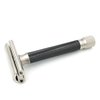 The Parker Variant Adjustable Double Edge Safety Razor, Customize your Shave with a Turn of the Dial from Mild to Aggressive - 5 Blades Included (GRAPHITE GRAY)