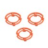 Maxmartt 3 Pcs Blade Retaining Ring Men's Shaver Razor Lock Ring Retaining Ring Orange Blade Retaining Plate Holder Compatible for Norelco Series 7000 9000 RQ12 Models
