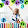Whaline 65Pcs Alien Balloons Green Blue Purple Alien Party Latex Balloons UFO balloons Outer Space Aliens Decorations for Birthday Party Baby Shower Supplies Home Backdrop Decorations
