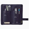 LIHITLAB Slim Pen Case, 7.5 x 4.3, Navy (A7585-11)