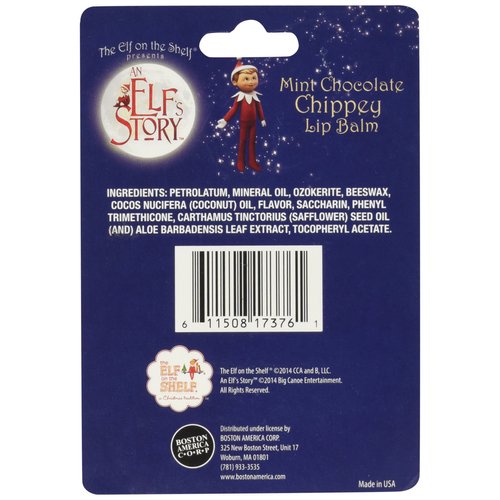Boston America The Elf on the Shelf Mint Chocolate Chippey Lip Balm