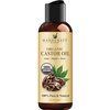 Handcraft Organic Castor Oil for Hair Growth, Eyelashes and Eyebrows - 100% Pure and Natural Carrier Oil, Hair Oil and Body Oil - Moisturizing Massage Oil for Aromatherapy - 4 fl. Oz