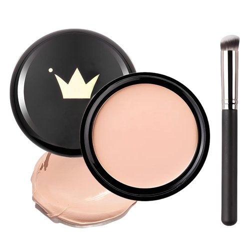 QIUFSSE Under Eye Concealer for Dark Circles Color Corrector Makeup Concealer Full Coverage Concealer for Mature Skin Tattoo Cover up Makeup Waterproof Concealer Makeup（Light）