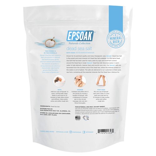 Epsoak Dead Sea Salt - 2 lb. Bag Coarse Grain