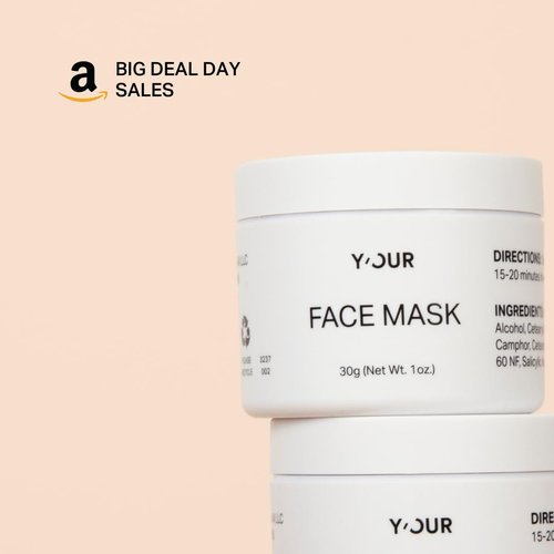 Y’OUR Purifying Detox Face Mask - Blackhead, Whiteheads & Pores Remover, Anti-Acne & Pimple, Cleansing & Exfoliating Care, for Hydrating & Glowing Skin, with Salicylic Acid & Bentonite Clay