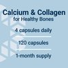 Life Extension Bone Strength Collagen Formula, Calcium Collagen chelate, Calcium fructoborate, Vitamin D3, Magnesium Citrate, Silicon, Dried Plum Extract, Boron, Gluten-Free, Non-GMO, 120 Capsules