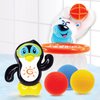 HAP-P-KID Bath Time Polar Bear Basketball Hoop and Wind up Floating Swimming Penguin Bathtub Baby Bath Set, Water Pool Toys Birthday Gifts for 12 18 24 Months, 1 2 3 Years Old Toddlers Boy Girl