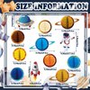 Tenare 24 Pcs Space Party Decorations Planet Honeycomb Hanging Supplies Solar System Hanging Decorations Galaxy 3D Rocket Astronaut Solar System Space Birthday Party Favors Ceiling Ornaments Decor