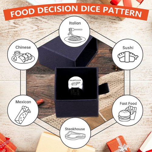 Valentines Day Gifts for Her Him Couples Gift Ideas Food Decision Dice Games Anniversary Birthday Valentines Gifts for Boyfriend Girlfriend Men Women Gifts for Wife Husband