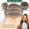 LEOSA Highlighted 13x4 HD Transparent Lace Front Wigs Straight Honey Blonde Pre Plucked Lace Front Wig for Black Women Blonde Highlight Frontal Wig 4H27 Natural Looking Long Haired Wig