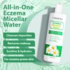 DERMOIA Eczema Micellar Water - Gentle Facial Cleanser & Makeup Remover for Dry & Itchy Skin - Hydrating Micellar Cleansing Water with Soothing Colloidal Oatmeal & Cucumber (12 fl oz)