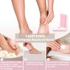 ZMOI Glass Pumice Stone Callus Remover for Feet, Elbows, Hands, and Knees, Spain Made - 2 in 1 Pedicure Exfoliator and Scrubber for Rough, Hard Skin (Pink Color)