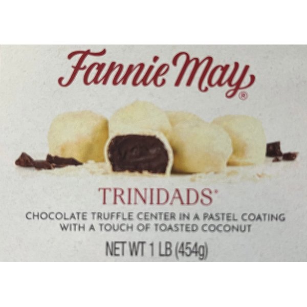 Fannie May Trinidads Chocolates, (1 Lb.) Boxed, Dark Chocolate Truffles, Great for Christmas Gifts and Holiday Entertaining