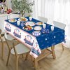 Baseball Party Decorations - 81Pcs Baseball Plates and Napkins Sets, Baseball Tablecloth, Blue Forks for Sports Fans Kid Adult Baseball Birthday Party Supplies, Serve 20