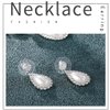 Yean Bride Silver Necklace Earrings Set Crystal Bridal Wedding Jewelry Sets Rhinestone Choker Necklace for Women (Set 2)