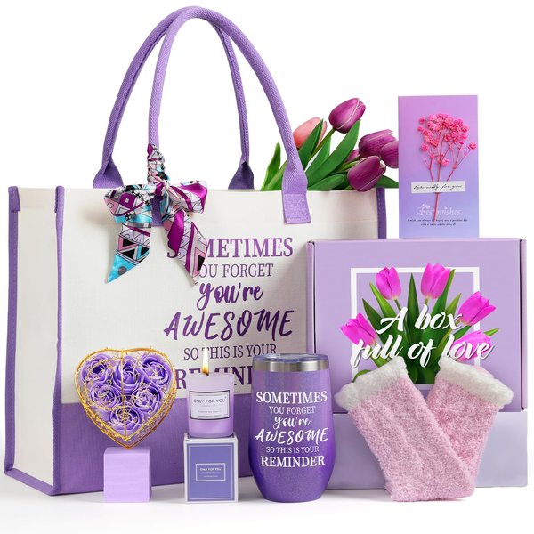 Christmas Gift baskets for Women, Christmas Gift Sets for Women, Gifts for Women, Mom, Sister, Her, Wife, Girlfriend, Care Package for Women, Birthday Gifts for Women, Holiday Gifts Basket for Women