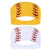 Honbay 2PCS Outdoor Sports Hairbands Hair Accessories Baseball Headband Softball Headband Non Slip Elastic Yoga Workout Headband Fashion Ball Print Bicycle Bandanas Head Wrap for Men and Women (A)