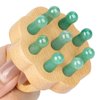 ideayard Scalp Massager,Head Scalp Comb,Jade-Wooden Comb for Head Stress Relax Massage Tool for Hair Growth Relieve Headaches