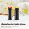 40 PCS 4.5g Oval Lip Balm Tubes Plastic Twist-up Filling Stick Refillable Lipstick Tube Containers for Chapstick Homemade Lip Balm DIY Deodorants Crayon (Black)