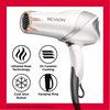 REVLON Infrared Hair Dryer with Diffuser | 1875W Blow Dryer with Infrared Heat Technology to Prevent Over-Drying, Maintain Natural Moisture, and Enhance Shine and Softness (White)
