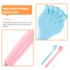 HEALLILY Back Scratcher Extending Metal Extendable Portable Backscratcher Backslap with Plastic Handles Body Massager for Child Elderly Women Men 2pcs (Blue, Pink)