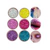 HUDABABY Glitter Eyeshadow Palette for Women - Sparkle and Shine with Sequin Infused Shades (6 Colors-A)