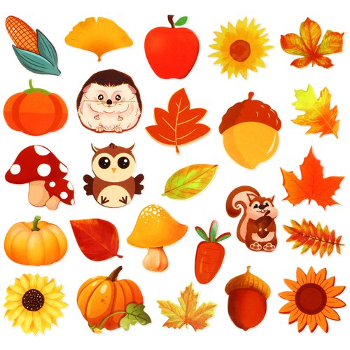 Leaf Foam Stickers Fall Craft Sticker for Autumn Thanksgiving Scrapbooking Party Decoration 250 Pcs