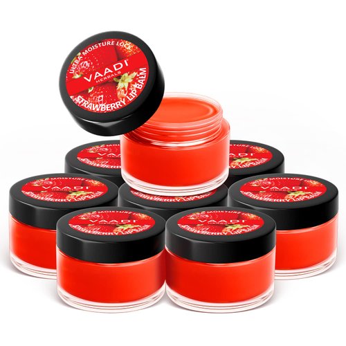 Vaadi Herbals Lip Balm, Strawberry and Honey, 10gm