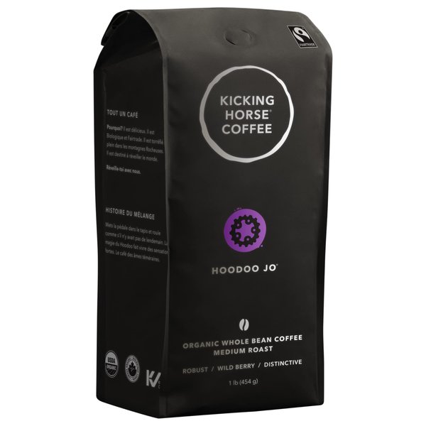 Kicking Horse Coffee, Hoodoo Jo, Whole Bean Coffee, 1 lb
