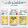 SOLARAY Calcium Magnesium Zinc Supplement - with Calcium 1000mg, Magnesium 500mg - Bone Health, Muscle Function, Heart Health and Immune Support - Vegan, 60 Day Guarantee, 68 Servings, 275 VegCaps