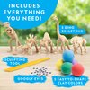 NATIONAL GEOGRAPHIC Clay Dinosaur Arts & Crafts Kit - Dinosaur Air Dry Clay for Kids with 5 Clay Colors, 5 Dino Skeletons & Googly Eyes, Dinosaur Activity for Girls and Boys Ages 4 5 6 7 8 9 & 10