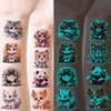 Tuenmofun 25 Sheets Glow In The Dark Temporary Tattoos for Kids, Individually Wrapped Waterproof Stickers with 50 Animals Styles for Boys and Girls Party Favors Makeup Decoration
