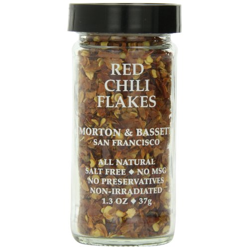Morton & Bassett Red Chili Flakes, 1.3-Ounce Jars (Pack of 3)