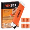 REXBETI 12 Pack Box Cutter, Retractable Cardboard Cutter, Handy Box Opener, More Sharp Single Edge Razor Blade Box Cutter Set for Packages Papers and Boxes, Antirust Utility Knife