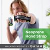 Gaiam Hand Weights for Women & Men Soft Dumbbell Walking Hand Weight Sets with Hand Strap - Walking, Running, Physical Therapy, Aerobics - 2lb Set (2 x 1lb Weights)