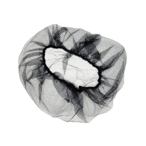 SAFEKO Disposable Honeycomb Nylon Hair Nets | Breathable | 100 Count [BLACK | 21”]