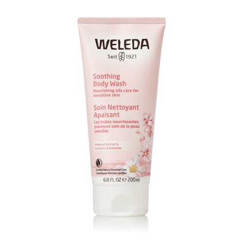 Weleda Soothing Almond Body Wash, 6.8 Fluid Ounce, Gentle Plant Rich Cleanser with Sweet Almond Oil for Sensitive Skin