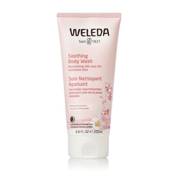 Weleda Soothing Almond Body Wash, 6.8 Fluid Ounce, Gentle Plant Rich Cleanser with Sweet Almond Oil for Sensitive Skin
