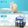 Attmu Mesh Shower Caddy Portable for College Dorm Room Essentials with 8 Pockets, Hanging Shower Caddy Dorm Basket, Quick Dry Shower Bag for Bathroom