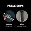 Pickle Grips Pickleball Paddle Grip Tape - Black Overgrip Grip Wrap for Pickleball Racquet- Moisture Wicking Paddle Grip Wrap (2 Pack)